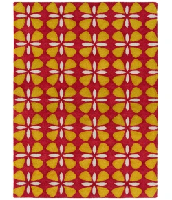 Kaleen Peranakan Tile Red HPT03-25 5 ft. 9 in. X 5 ft. 9 in.  Round Rug