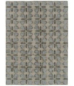 Kaleen Peranakan Tile Grey HPT03-75 5 ft. 9 in. X 5 ft. 9 in.  Round Rug