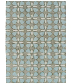 Kaleen Peranakan Tile Lt. Blue HPT03-79 5 ft. 9 in. X 5 ft. 9 in.  Round Rug