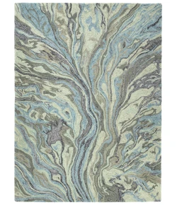Kaleen Marble Blue MBL04-17 2 ft. 6 in. X 8 ft.  Runner Rug