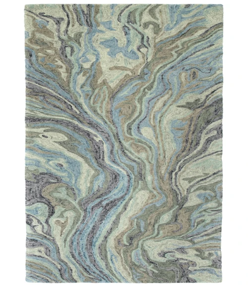 Kaleen Marble Blue MBL04-17-268 2 ft. 6 in. X 8 ft. Runner Rug