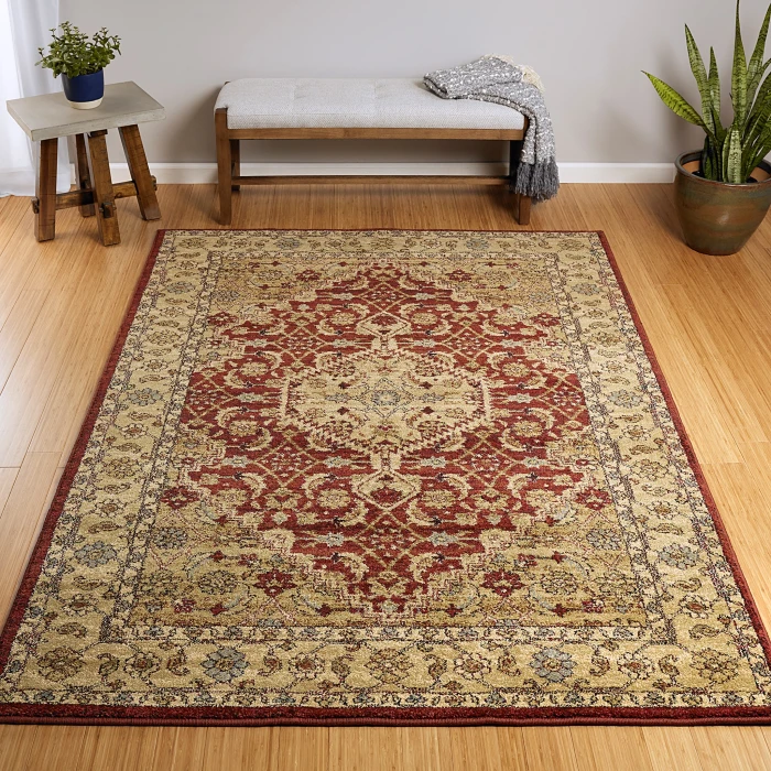 Kaleen McAlester MCA08-04-71010-Burgundy Area Rug