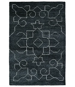 Kaleen Solitaire Charcoal SOL08-38 5 ft. X 7 ft. 9 in.  Rectangle Rug