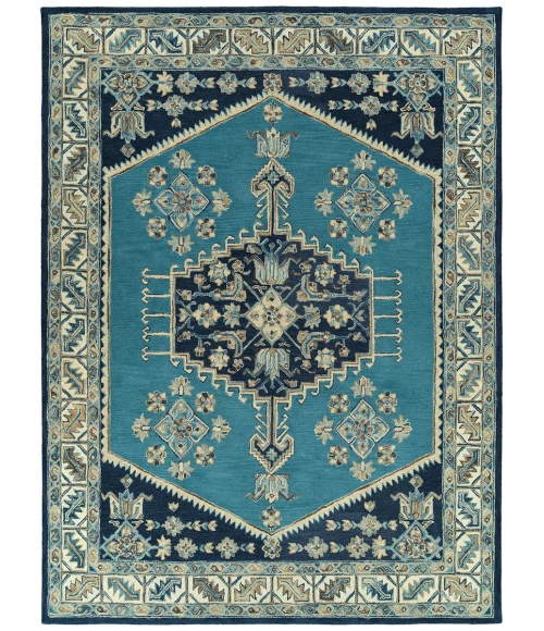 Kaleen Charlotte Seafoam TDC01-104-573 5 ft. X 7 ft. 3 in. Rectangle Rug