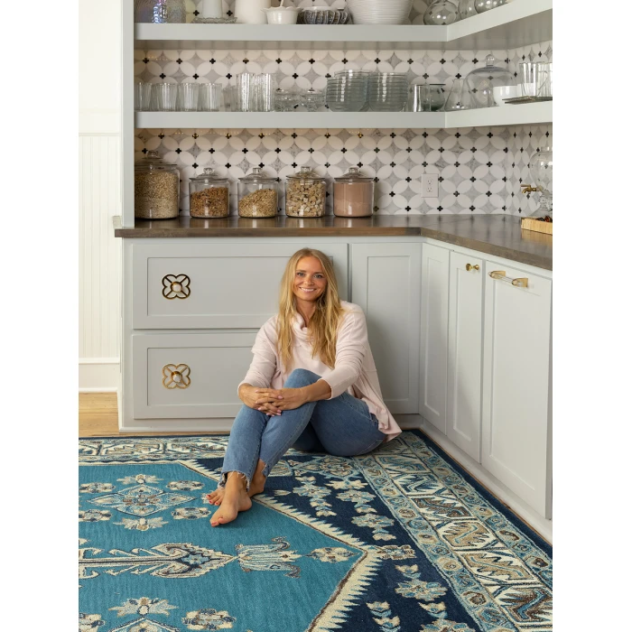 Kaleen Charlotte Blue TDC01-17-269 2 ft. 6 in. X 9 ft. Runner Rug