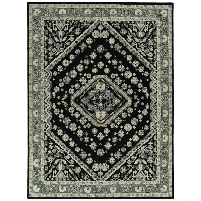 Kaleen Charlotte Black TDC04-02-86116 8 ft. 6 in. X 11 ft. 6 Rectangle Rug