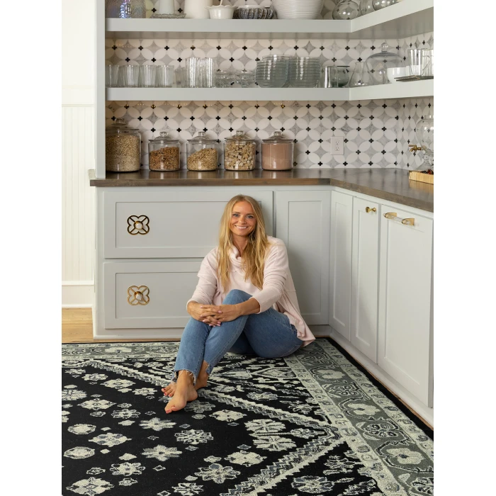 Kaleen Charlotte Black TDC04-02-86116 8 ft. 6 in. X 11 ft. 6 Rectangle Rug