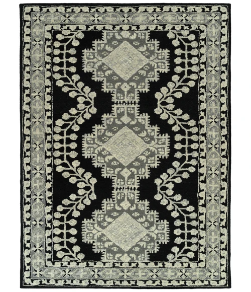 Kaleen Charlotte Black TDC06-02-46 4 ft. X 6 ft. Rectangle Rug