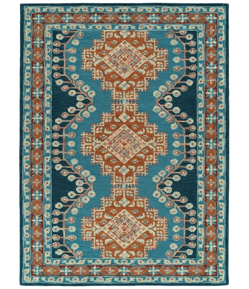 Kaleen Charlotte Blue TDC06-17-46 4 ft. X 6 ft. Rectangle Rug