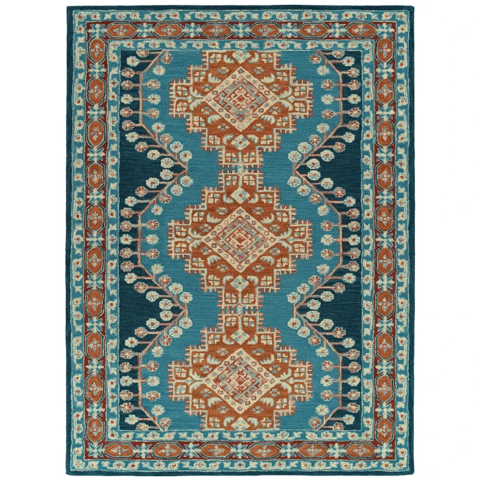 Kaleen Charlotte Blue TDC06-17-46 4 ft. X 6 ft. Rectangle Rug