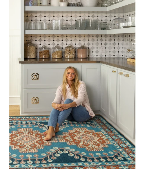 Kaleen Charlotte Blue TDC06-17-46 4 ft. X 6 ft. Rectangle Rug