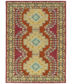Kaleen Charlotte Orange TDC06-89 4 ft. X 6 ft.  Rectangle Rug