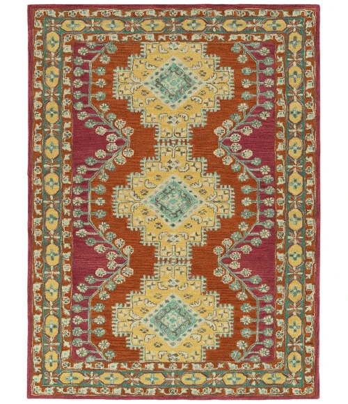 Kaleen Charlotte Orange TDC06-89-46 4 ft. X 6 ft. Rectangle Rug