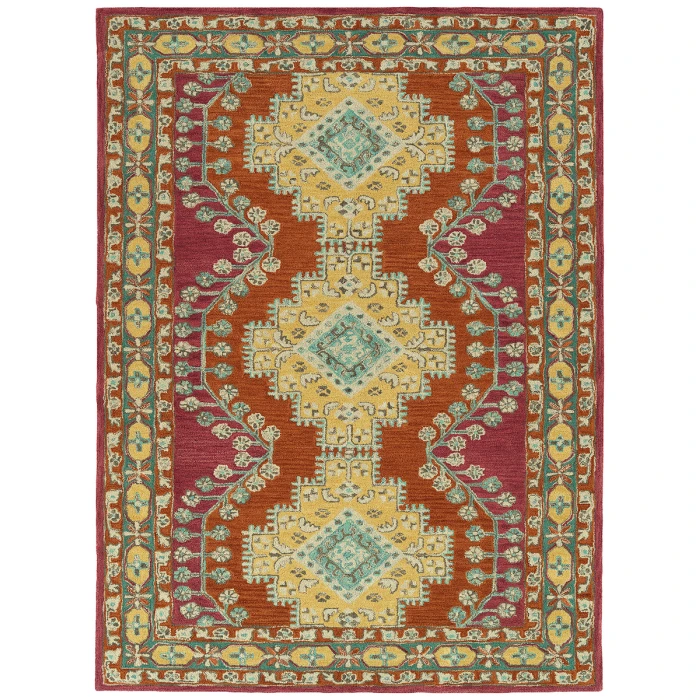 Kaleen Charlotte Orange TDC06-89-269 2 ft. 6 in. X 9 ft. Runner Rug