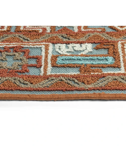Kaleen Warwick Terracotta TDW01-106-1818 18 in. X 18 in. Square Rug