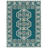 Kaleen Warwick Teal TDW03-91 5 ft. X 7 ft. 3 in.  Rectangle Rug