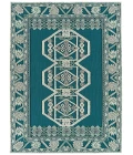 Kaleen Warwick Teal TDW03-91-573 5 ft. X 7 ft. 3 in. Rectangle Rug