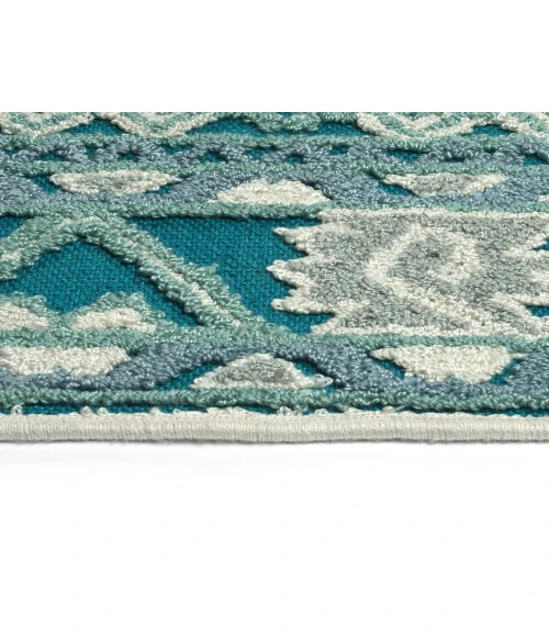 Kaleen Warwick Teal TDW03-91-573 5 ft. X 7 ft. 3 in. Rectangle Rug