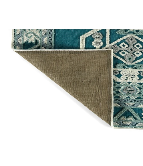Kaleen Warwick Teal TDW03-91-573 5 ft. X 7 ft. 3 in. Rectangle Rug
