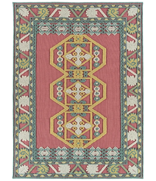 Kaleen Warwick Pink TDW03-92-573 5 ft. X 7 ft. 3 in. Rectangle Rug