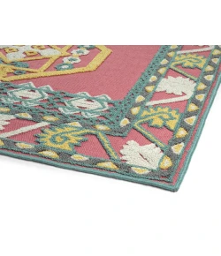 Kaleen Warwick Pink TDW03-92 18 in. X 18 in.  Square Rug