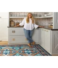 Kaleen Warwick Teal TDW05-91-573 5 ft. X 7 ft. 3 in. Rectangle Rug