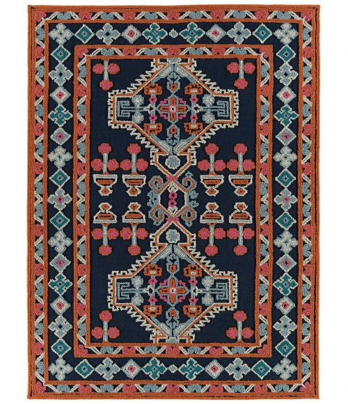 Kaleen Warwick Navy TDW06-22-573 5 ft. X 7 ft. 3 in. Rectangle Rug