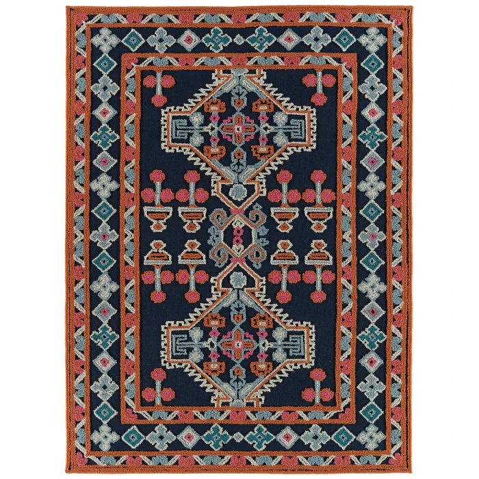 Kaleen Warwick Navy TDW06-22-810 8 ft. X 10 ft. Rectangle Rug