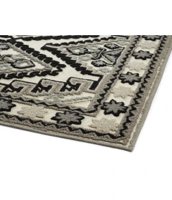 Kaleen Warwick Black TDW08-2 18 in. X 18 in.  Square Rug