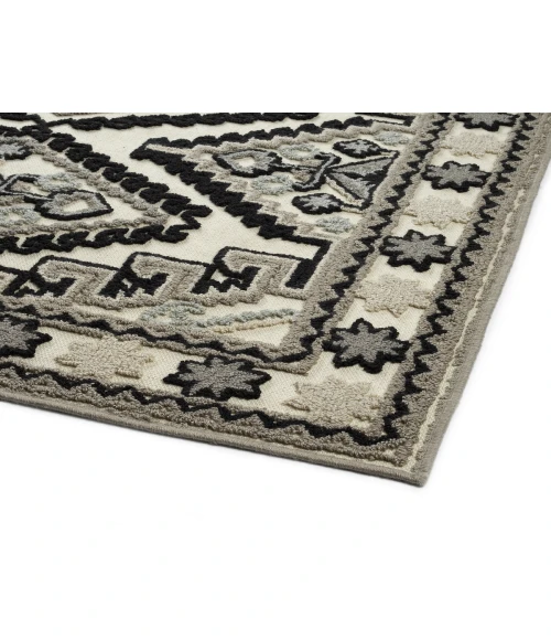 Kaleen Warwick Black TDW08-02-1818 18 in. X 18 in. Square Rug