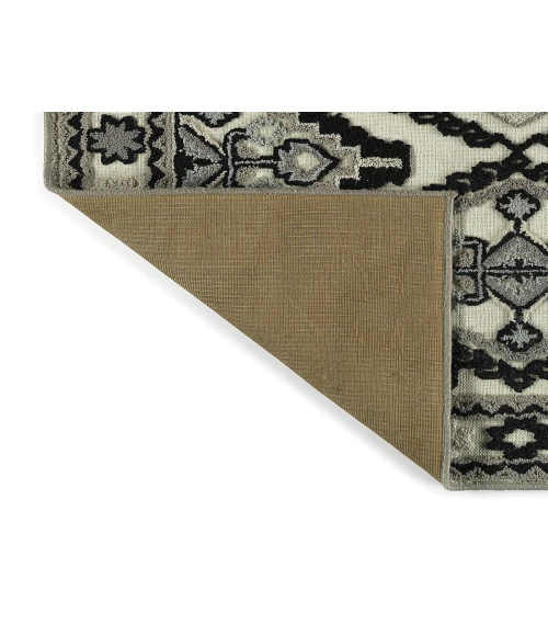 Kaleen Warwick Black TDW08-02-1818 18 in. X 18 in. Square Rug