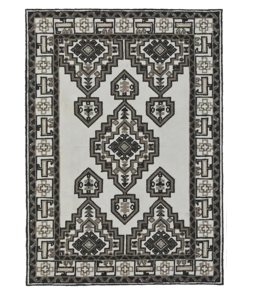 Kaleen Warwick Ivory TDW10-01-1818 18 in. X 18 in. Square Rug