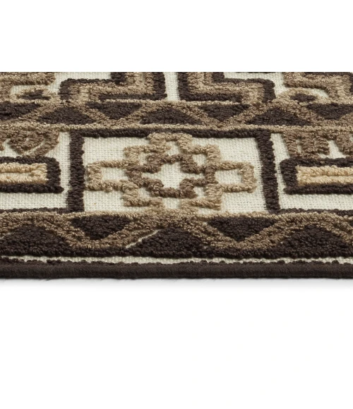 Kaleen Warwick Ivory TDW10-01-1818 18 in. X 18 in. Square Rug