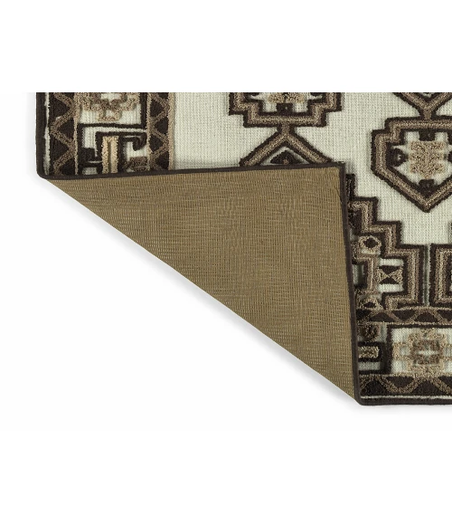 Kaleen Warwick Ivory TDW10-01-1818 18 in. X 18 in. Square Rug