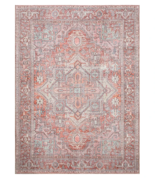 Kaleen Vera Coral VER01-99-269 2 ft. 6 in. X 9 ft. Runner Rug