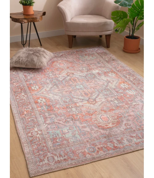 Kaleen Vera Coral VER01-99-269 2 ft. 6 in. X 9 ft. Runner Rug