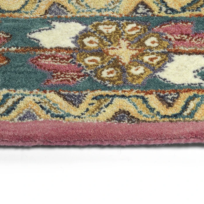 Kaleen Charlotte Pink TDC03-92-46 4 ft. X 6 ft. Rectangle Rug