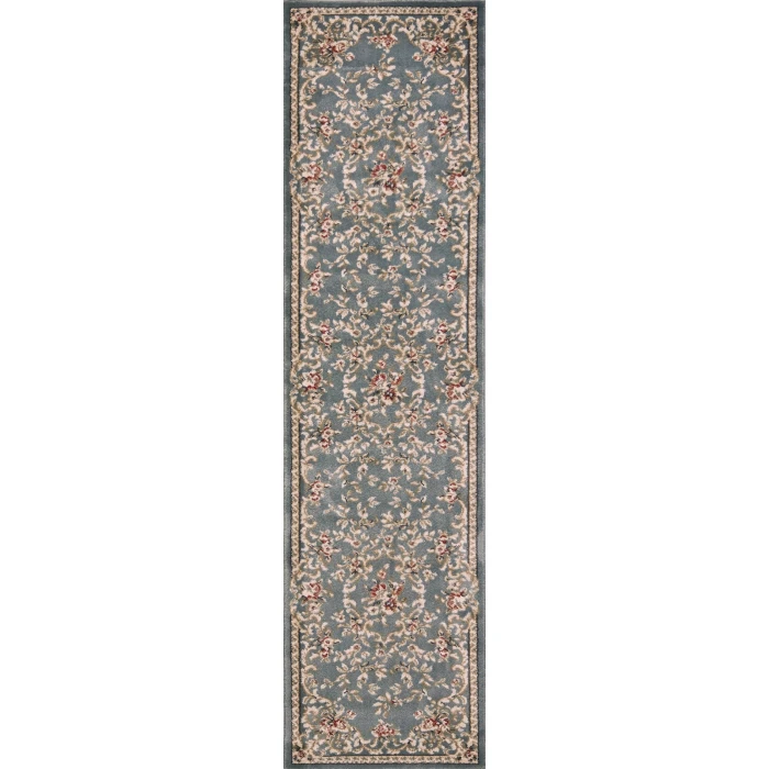 Kas Avalon 5602 Slate Blue Aubusson Area Rug 7'10" x 9'10"