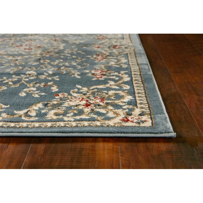 Kas Avalon 5602 Slate Blue Aubusson Area Rug 7'10" x 9'10"