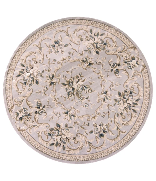 Kas Avalon 5604 Light Grey Aubusson Area Rug 5'3" x 7'7"