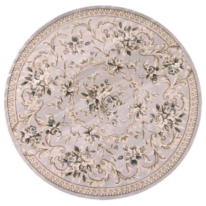 Kas Avalon 5604 Light Grey Aubusson Area Rug 7'10" x 9'10"