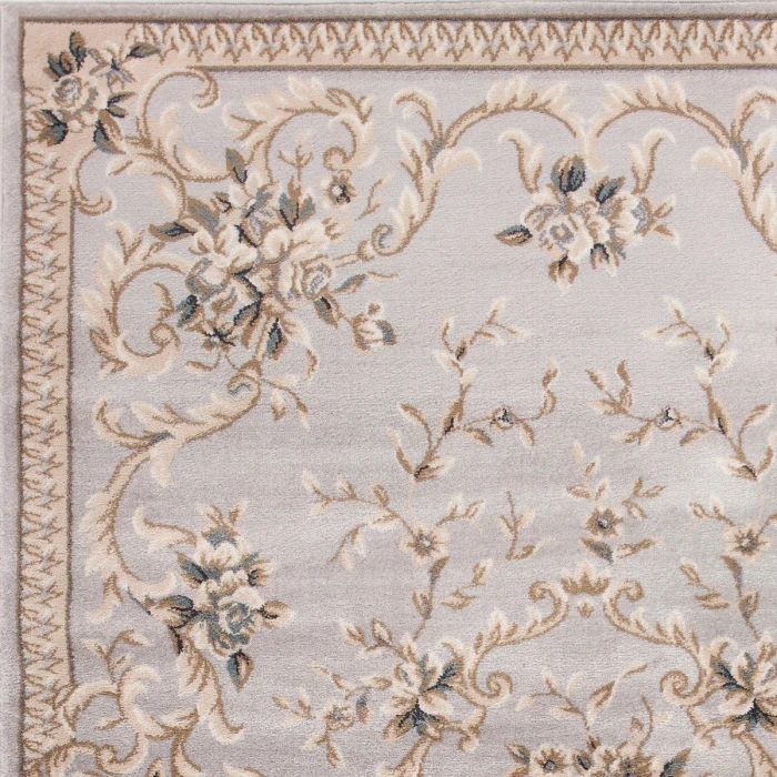 Kas Avalon 5604 Light Grey Aubusson Area Rug 7'10" x 9'10"