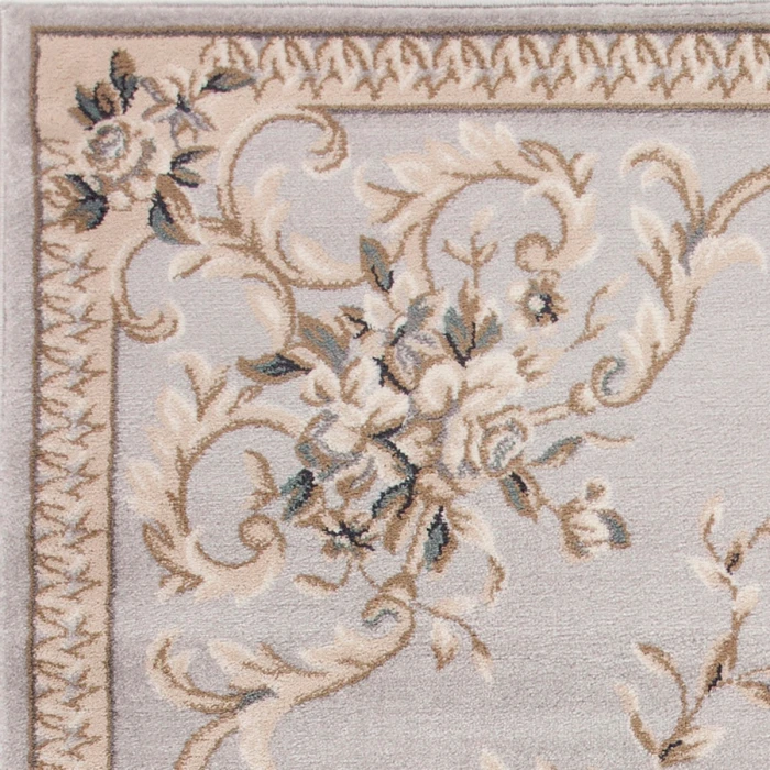 Kas Avalon 5604 Light Grey Aubusson Area Rug 7'10" x 9'10"