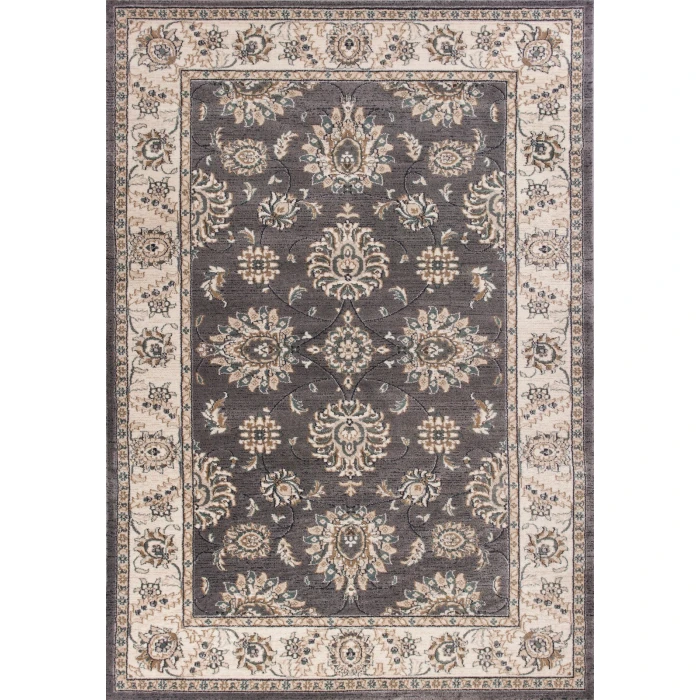 Kas Avalon 5608 Grey/Ivory Kashan Area Rug 5'3" x 7'7"