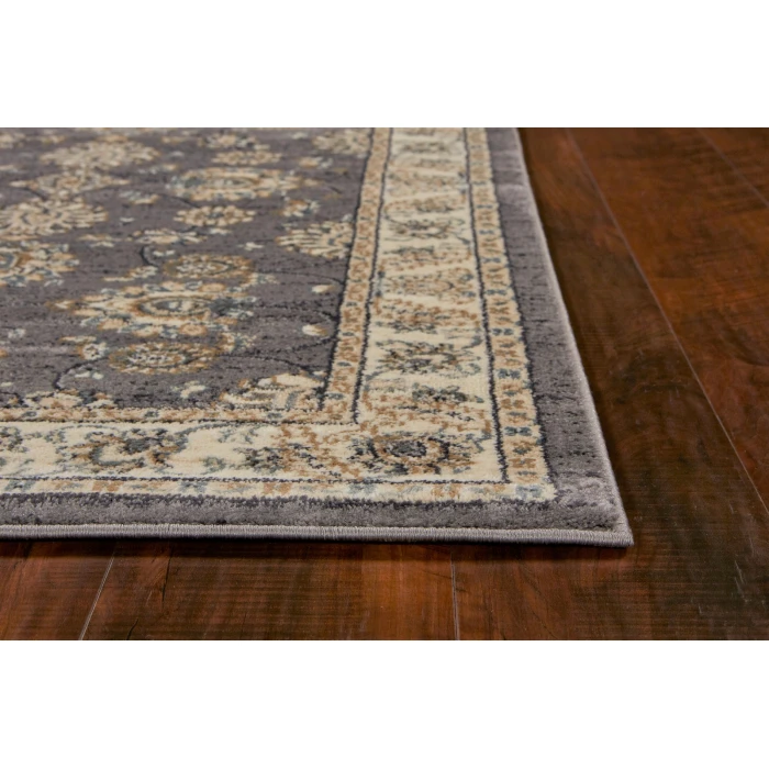 Kas Avalon 5608 Grey/Ivory Kashan Area Rug 5'3" x 7'7"