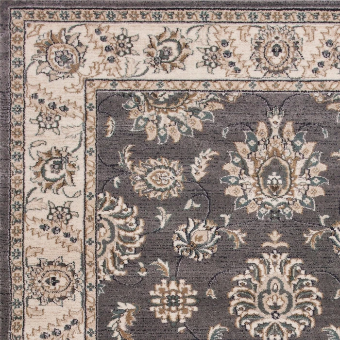Kas Avalon 5608 Grey/Ivory Kashan Area Rug 5'3" x 7'7"