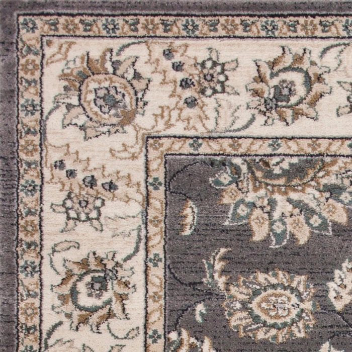 Kas Avalon 5608 Grey/Ivory Kashan Area Rug 5'3" x 7'7"