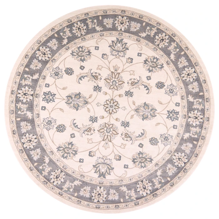 Kas Avalon 5612 Ivory/Grey  Mahal Area Rug 7'10" x 9'10"
