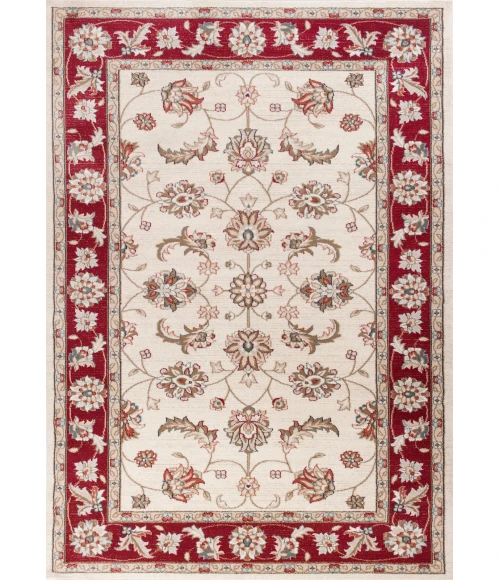 Kas Avalon 5613 Ivory/Red   Mahal Area Rug 3'3" x 5'3"