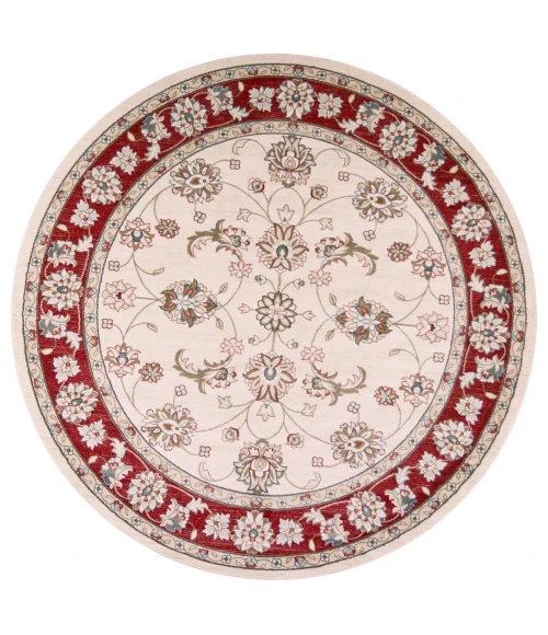 Kas Avalon 5613 Ivory/Red   Mahal Area Rug 3'3" x 5'3"